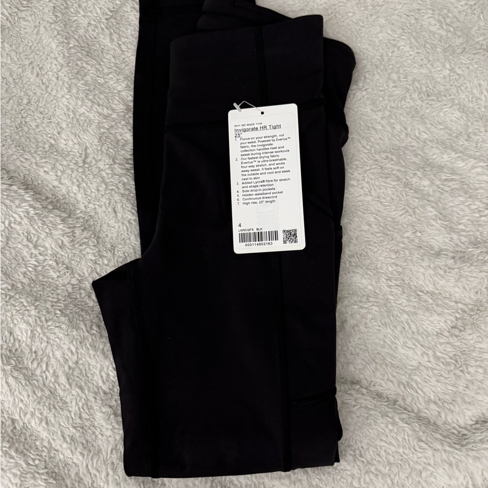 Lululemon invigorate leggings size 4 - NWT